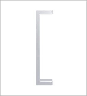 Klamki do drzwi wewnętrzne aluminiowe szklane bez zamka